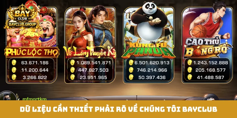 Dữ liệu cần thiết phải rõ về chúng tôi Bayclub